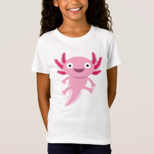 Camiseta Ilustração Engraçada Axolotl (Frente)
