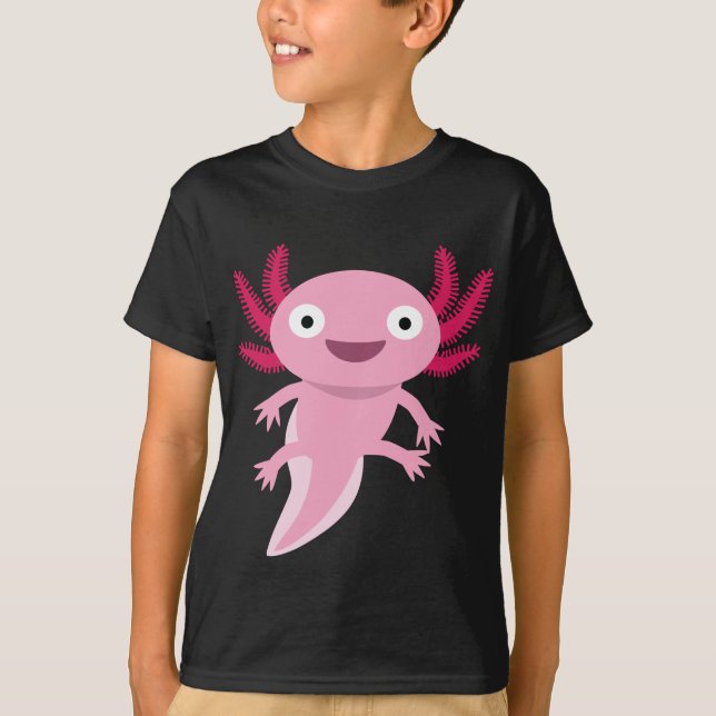 Camiseta Ilustração Engraçada Axolotl (Frente)