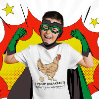 Ilustração Engraçada com Chicken Poops