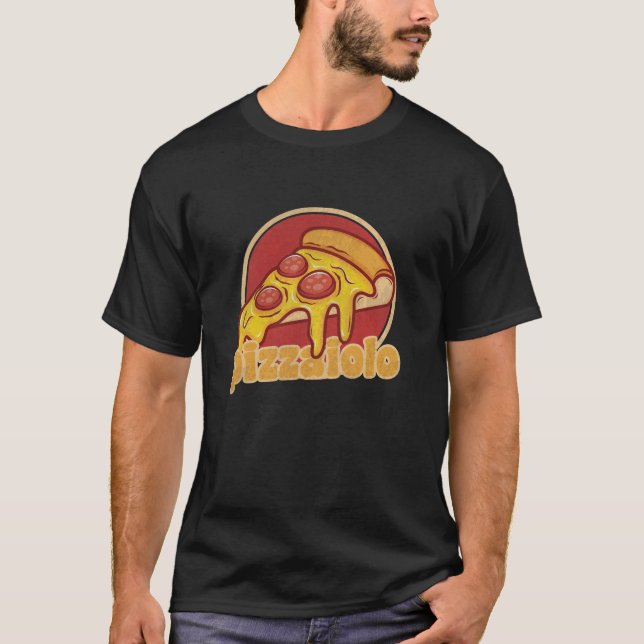Camiseta ilustração engraçada da pizza piedosa de pizzaiolo (Frente)