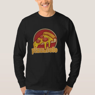 Camiseta ilustração engraçada da pizza piedosa de pizzaiolo