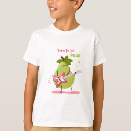 Camiseta Ilustração engraçada de crianças de uma pera rocha