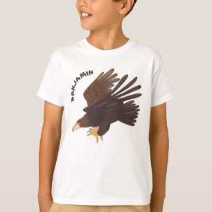 Camiseta ilustração engraçada de desenho animado com ág
