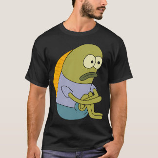 Camiseta Ilustração Engraçada do Meme do Peixe Triste Bob E