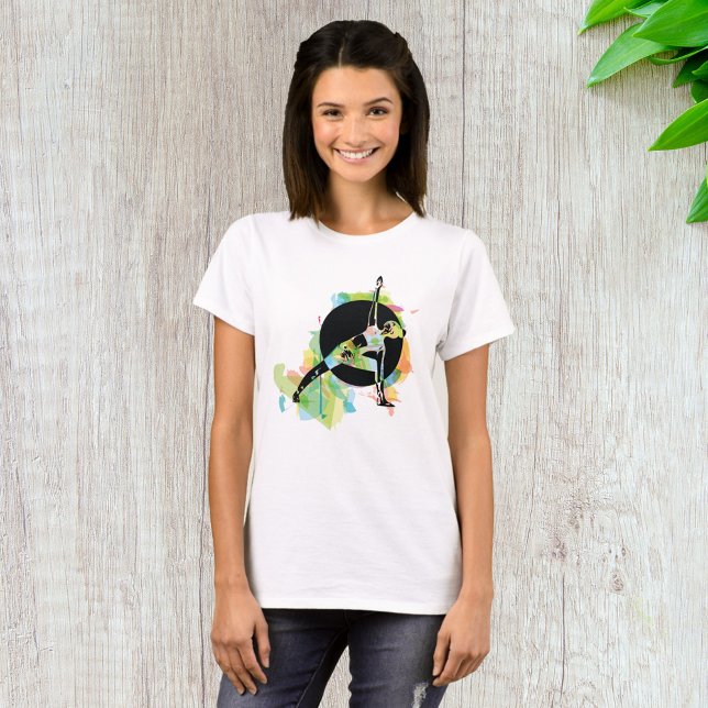 Camiseta Ilustração estressante da mulher (Criador carregado)