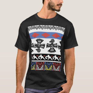 Camiseta Ilustração Étnica Nativa Americana