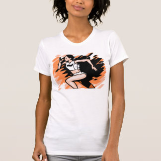 Camiseta Ilustração fêmea do corredor