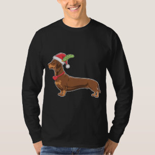 Camiseta Ilustração Festiva Dachshund