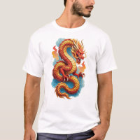 Ilustração Fiery do Dragão Vermelho Chinês-67561