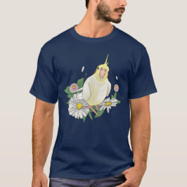 Camiseta Ilustração Floral de Caturrita Fofa