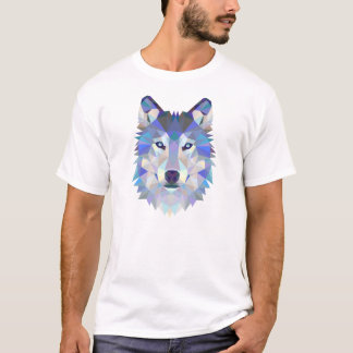 Camiseta Ilustração geométrica do lobo