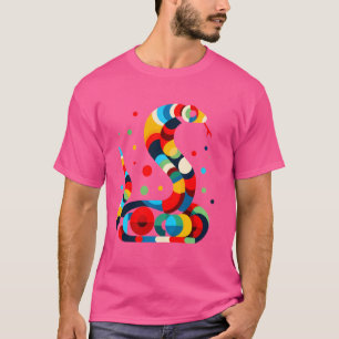 Camiseta Ilustração Geométrica do Minimalismo Cobra Cobra R