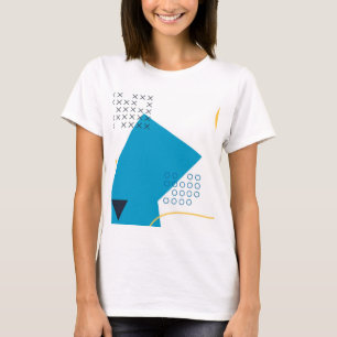 Camiseta Ilustração geométrica urbana da moda Memphis