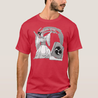 Camiseta Ilustração Gráfica do Drummer Mitsudomoe Taiko