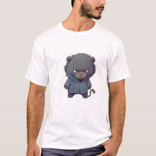 Camiseta Ilustração Humorística Adorável e Cuta Pantera
