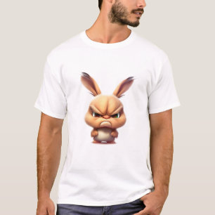 Camiseta Ilustração Humorística Bonita E Custa De Coelho