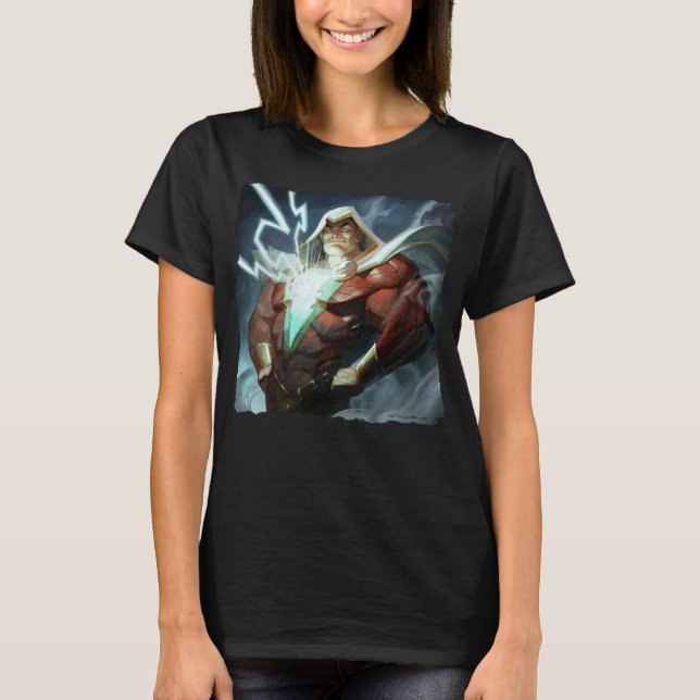 Camiseta Ilustração Infinita do Shazam de Crise (Frente)