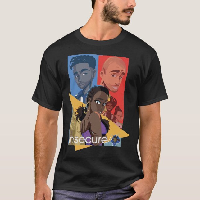 Camiseta ilustração insegura Camisa-T essencial (Frente)