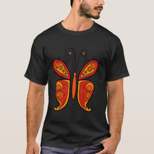 Camiseta Ilustração laranja de borboleta