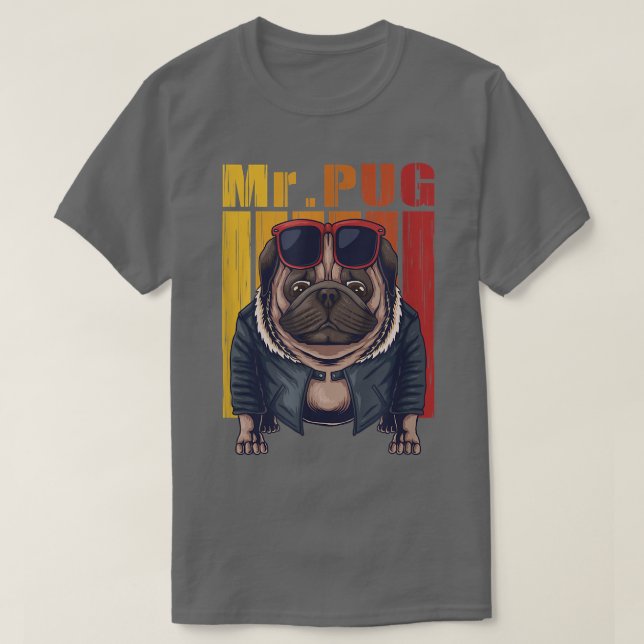 Camiseta ilustração legal do vetor de cão de cão (Frente do Design)