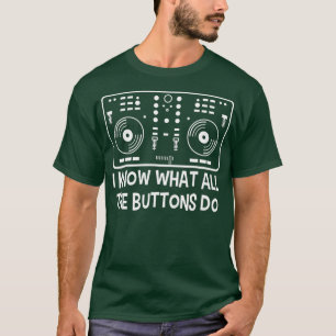 Camiseta Ilustração Mínima de Mixer do Técnico DJ legal