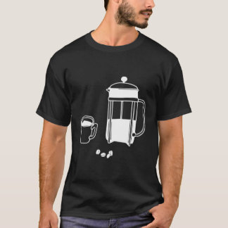 Camiseta Ilustração Mínima do Café Francês