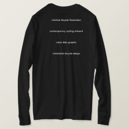 Camiseta Ilustração Minimalista de Bicicleta –