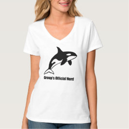 Camiseta Ilustração Minimalista de Orca Nerd Oficial do Gru