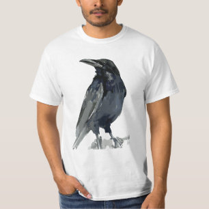 Camiseta Ilustração Misteriosa de Corvo