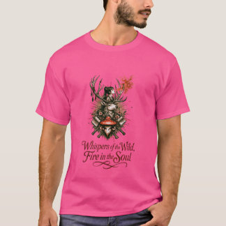 Camiseta Ilustração Mística do Espírito Florestal
