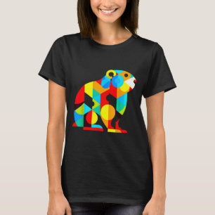 Camiseta Ilustração Moderna do Dia da Marmota com Minimalis