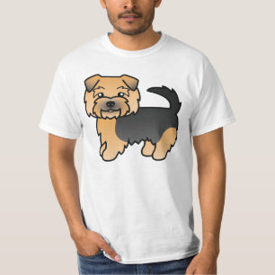 Camiseta Ilustração Negra E Tan Norfolk Terrier Dog