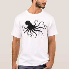 Camiseta Ilustração Orkney Dark Ink – Polvo Agarrando