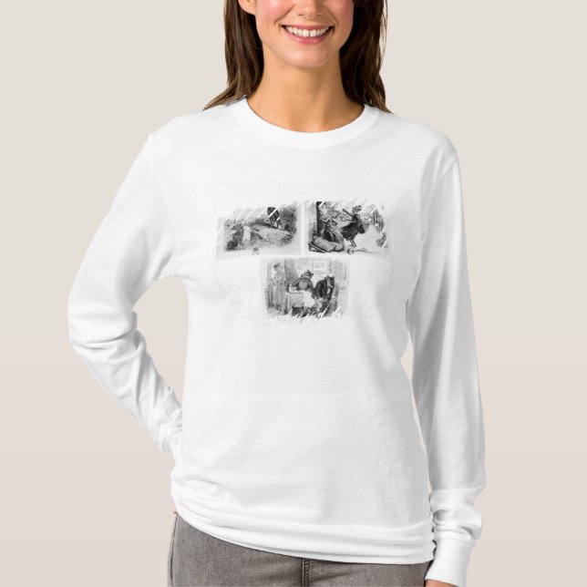 Camiseta Ilustração para 'o lobo e o Lambb (Frente)