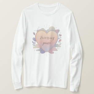 Camiseta Ilustração Pastel do Coração