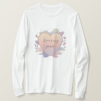 Camiseta Ilustração Pastel do Coração
