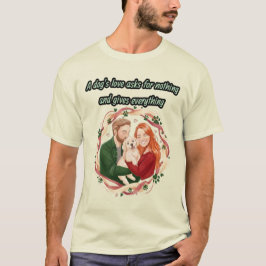 Camiseta Ilustração personalizada de pai de cachorro