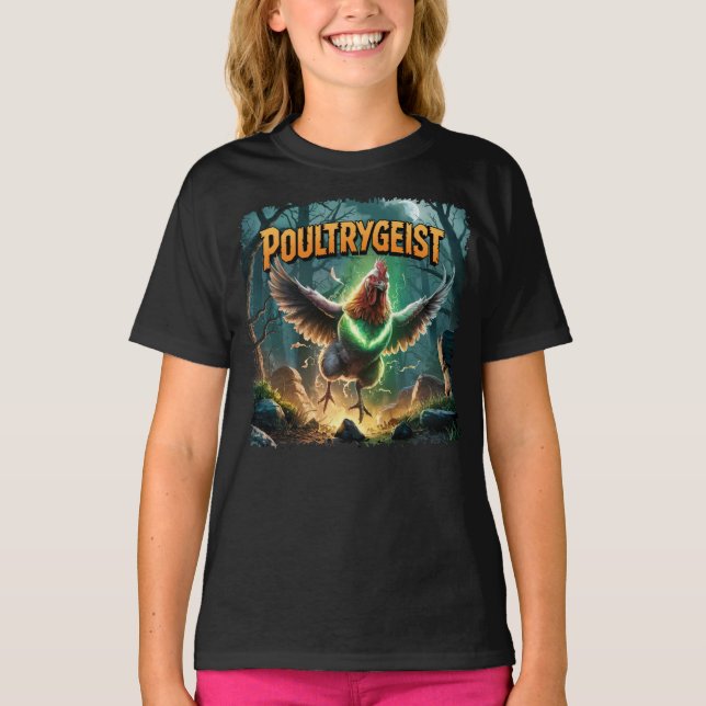 Camiseta Ilustração Poultrygeist Criatura Combo Funny (Frente)