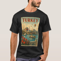 Ilustração Retro da Mesquita Azul Hagia Sophia da
