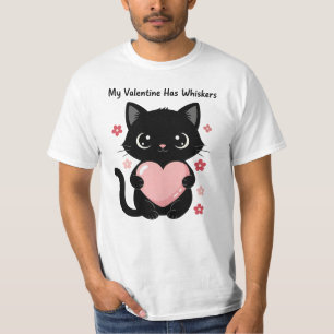 Camiseta Ilustração Romântica do Dia dos Namorados de Gato