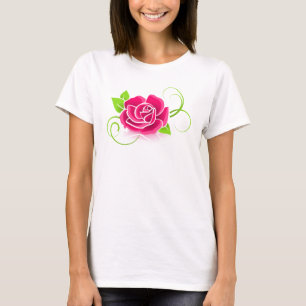 Camiseta Ilustração Rosa Rosa Rosa Rosa Rosa Rosa Rosa Ro