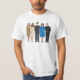 Camiseta Ilustração sem cara da família real