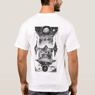 Camiseta Ilustração Simétrica Ilustrativa Ilustrada