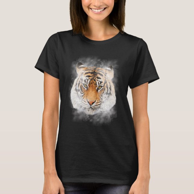 Camiseta Ilustração Tiger Tiger Tiger Head (Frente)
