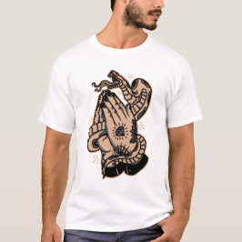 Camiseta ilustração tradicional de tatuagem de estilo do cl