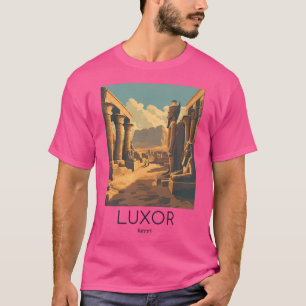Camiseta Ilustração Viagens vintage De Luxor - Egito