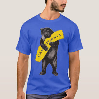 Camiseta Ilustração Vintage Abraço de Urso da Califórnia