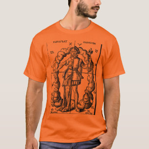 Camiseta Ilustração Vintage de Sinais Zodiac