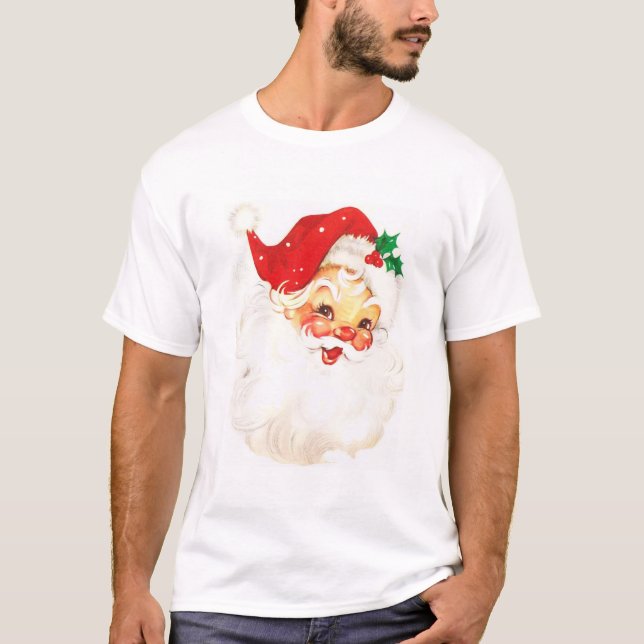 Camiseta Ilustração Vintage Santa Claus (Frente)