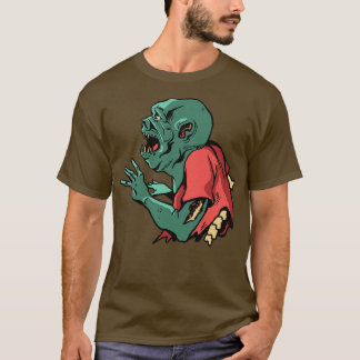 Camiseta Ilustração Zombie assustadora 1